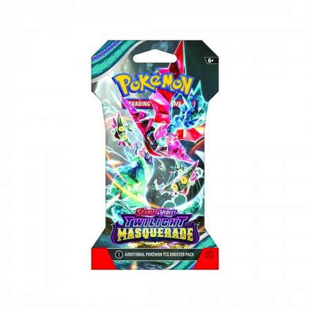 Pokemon Scarlet&Violet: Twilight Masquerade Sleeved Booster kortų papildymo pakuotė 1 vnt.